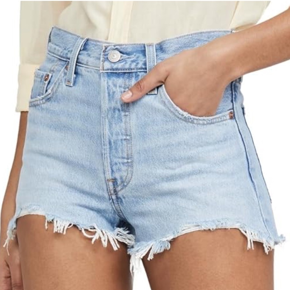 Levi’s Distressed Denim Shorts